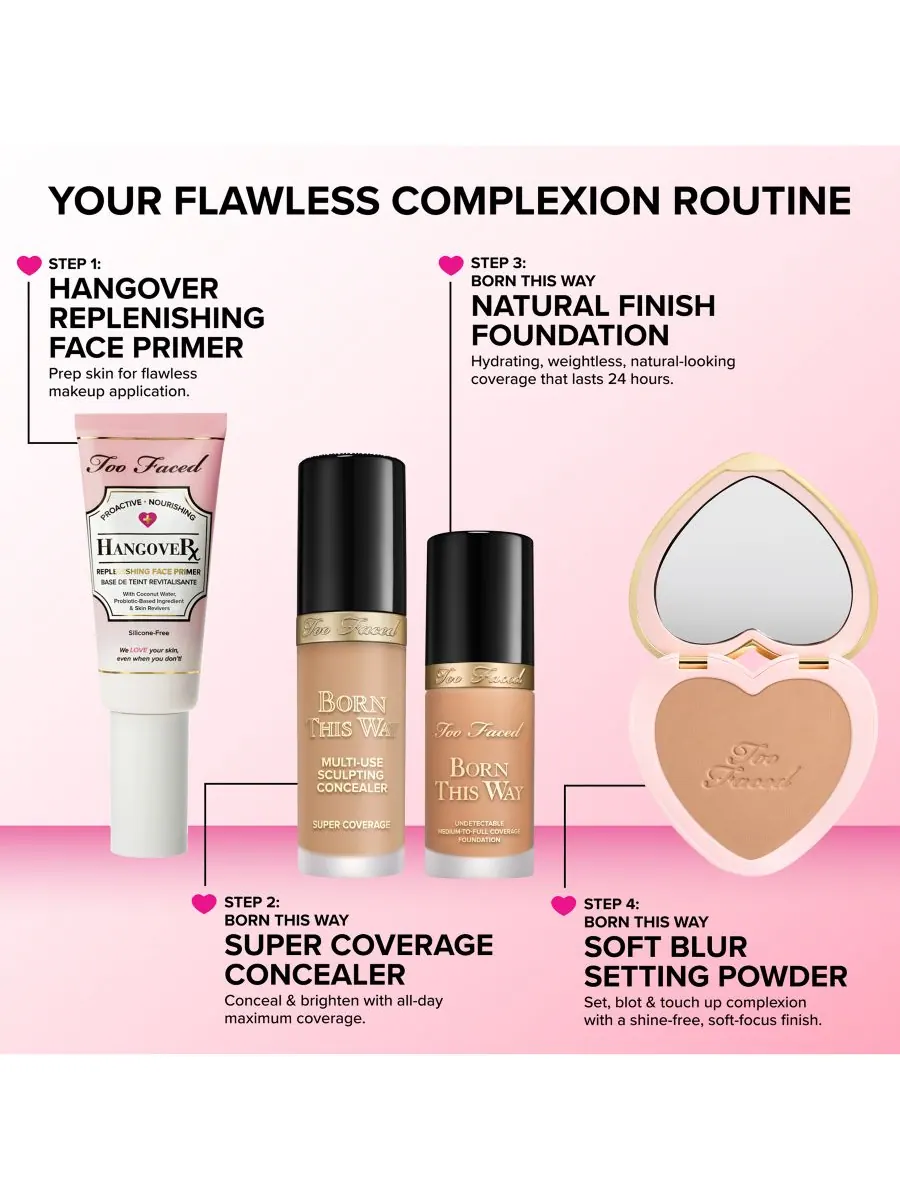 Тональный крем Born This Way с едва заметным, средним и плотным покрытием, 28 г Too Faced — изображение 5 из 10