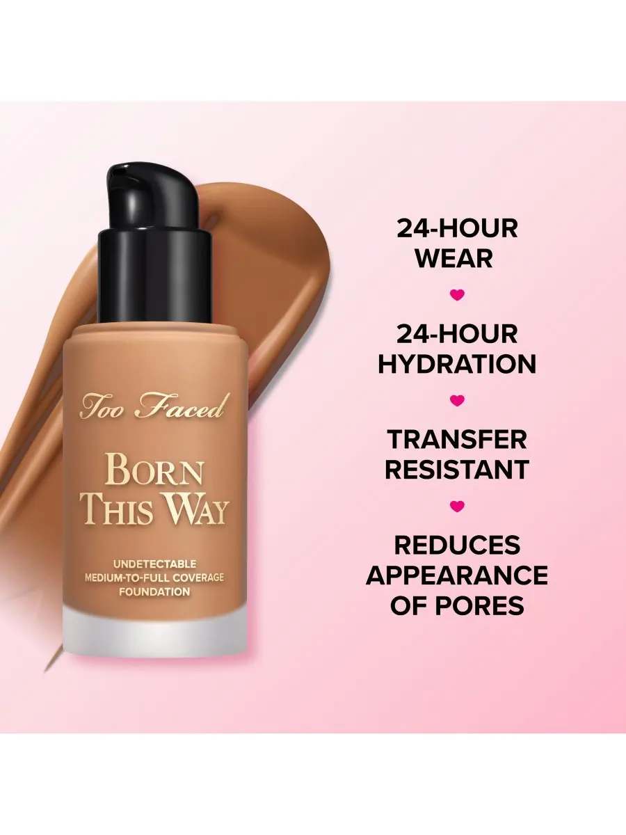 Тональный крем Born This Way с едва заметным, средним и плотным покрытием, 28 г Too Faced — изображение 6 из 10