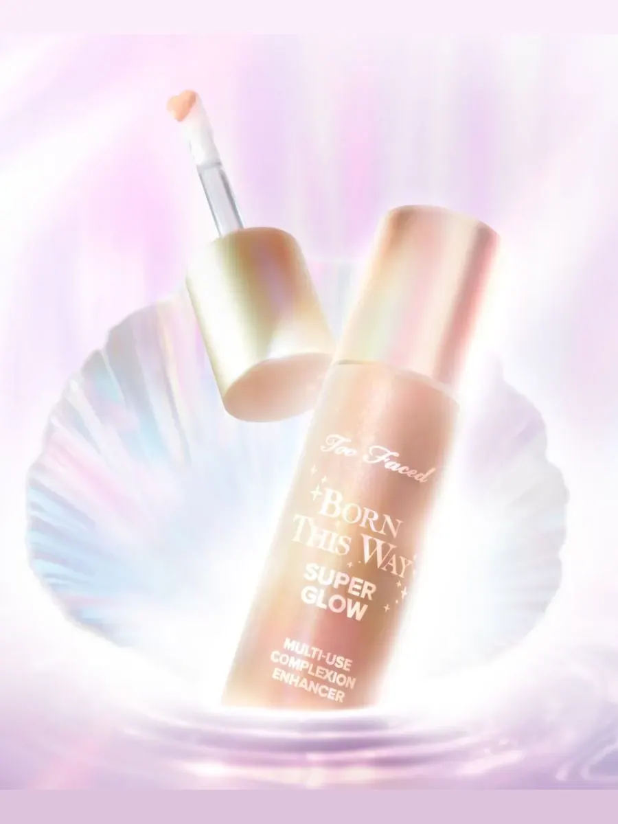 Too Faced Средство для улучшения цвета лица Born This Way Super Glow Multi-Use, 1 унция — изображение 7 из 10