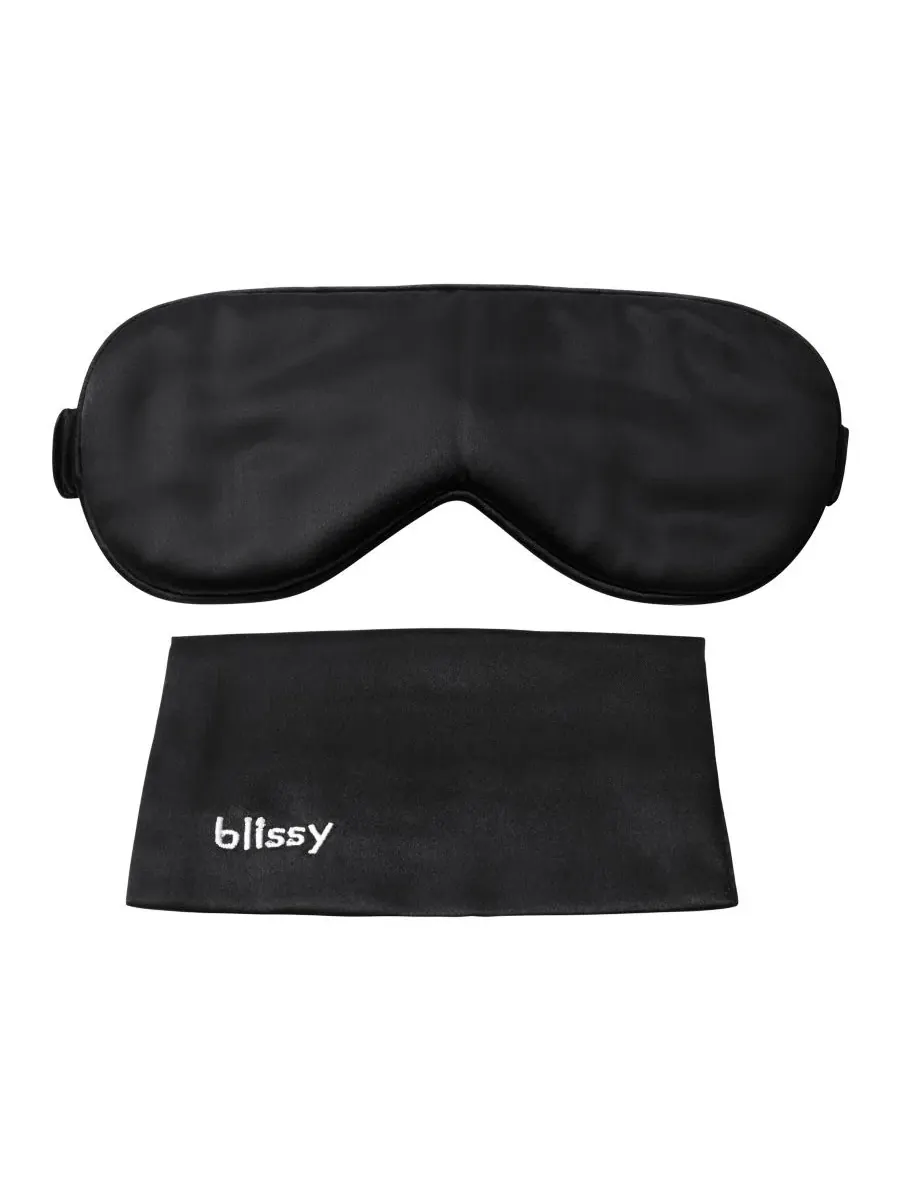Маска для сна из шелка Pure Silk Sleep Mask BLISSY — изображение 2 из 3