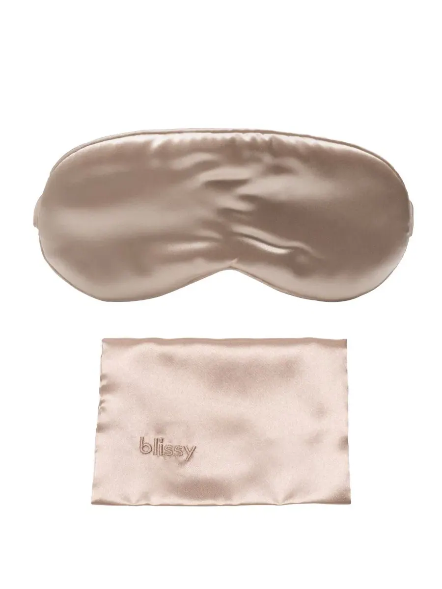 Маска для сна из шелка Pure Silk Sleep Mask BLISSY — изображение 2 из 3