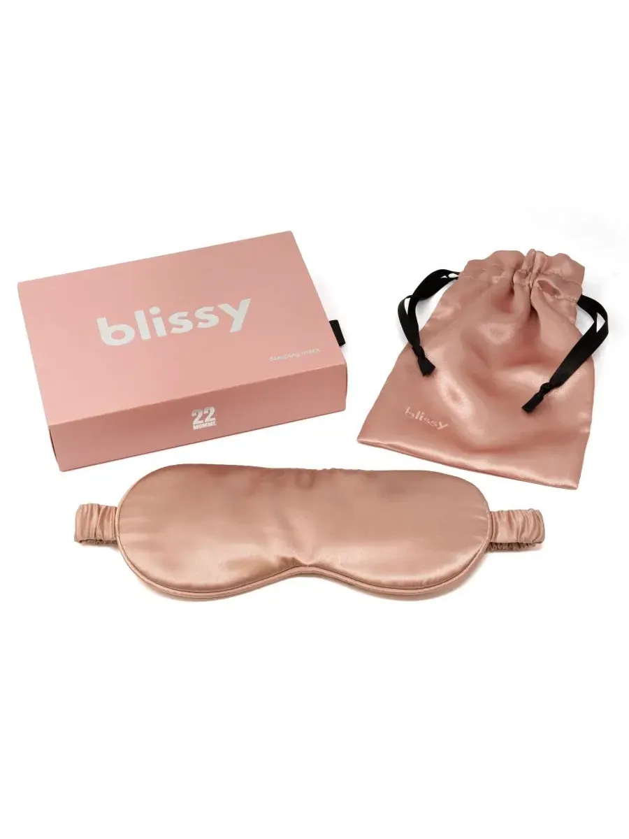 Шелковая маска для сна Pure Silk Sleep Mask BLISSY — изображение 1 из 3