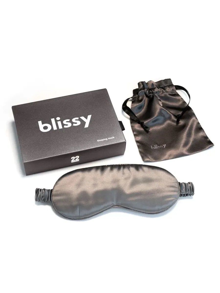Шелковая маска для сна Pure Silk Sleep Mask BLISSY — изображение 1 из 3
