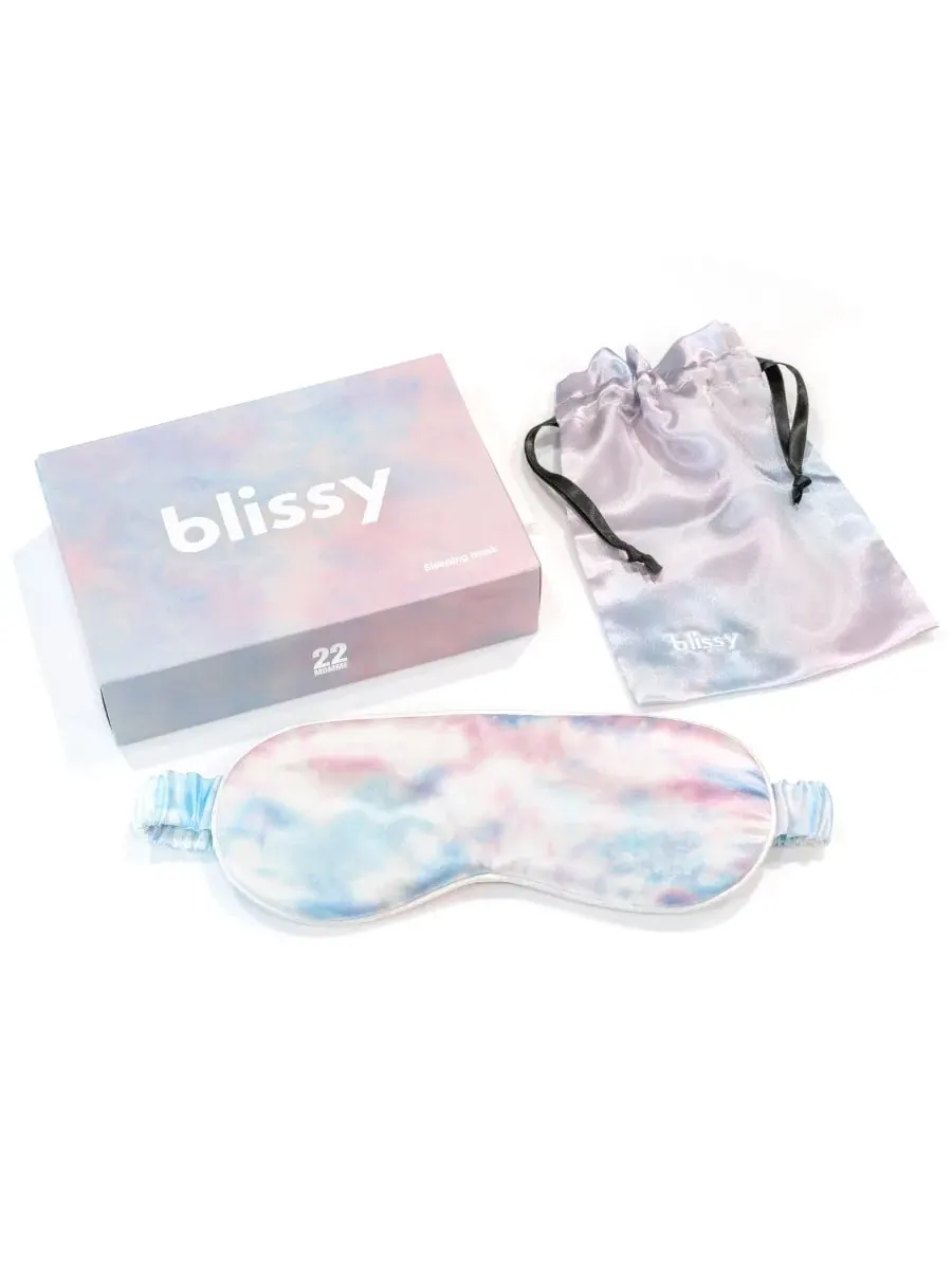 Маска для сна из шелка с чехлом для путешествий, Pure Silk Sleep Mask BLISSY