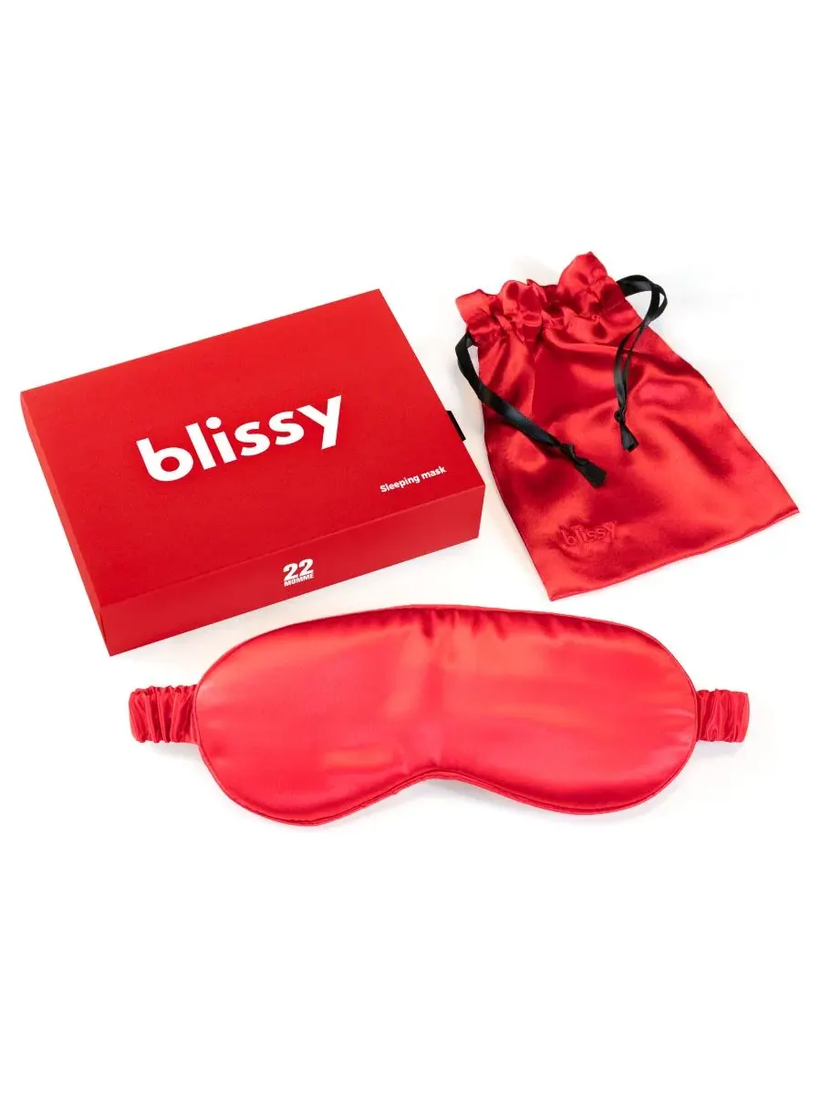 Маска для сна из шелка Pure Silk Sleep Mask BLISSY — изображение 1 из 3