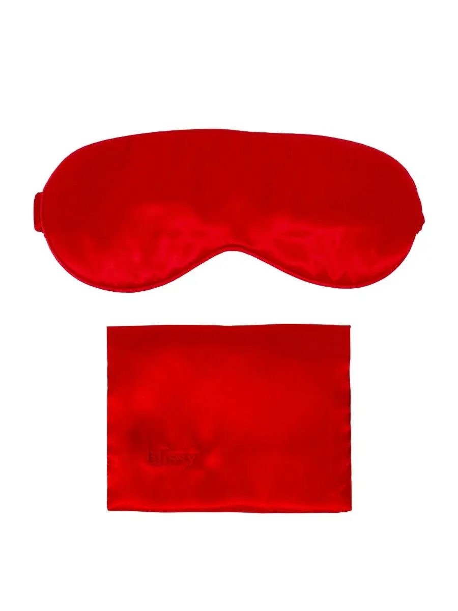 Маска для сна из шелка Pure Silk Sleep Mask BLISSY — изображение 2 из 3