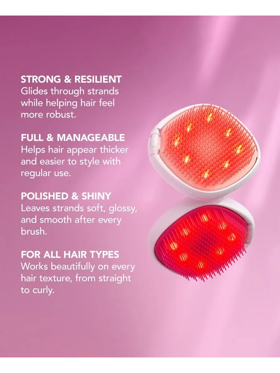 Щетка для волос с красным LED-светом Flip Play Red LED Light Hairbrush FOREO — 5