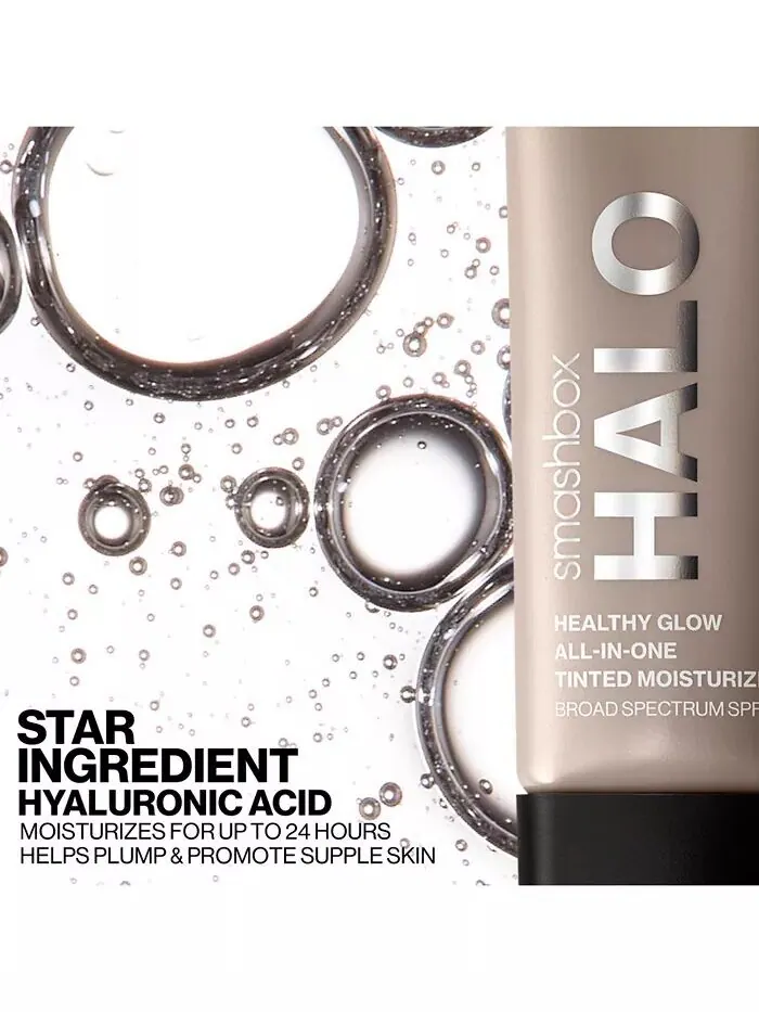 Mini Halo Healthy Glow Тонированный увлажняющий крем SPF 25, 0,41 унции Smashbox — изображение 6 из 10