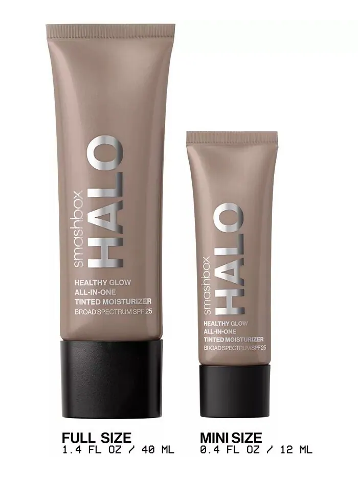 Mini Halo Healthy Glow Тонированный увлажняющий крем SPF 25, 0,41 унции Smashbox — изображение 9 из 10