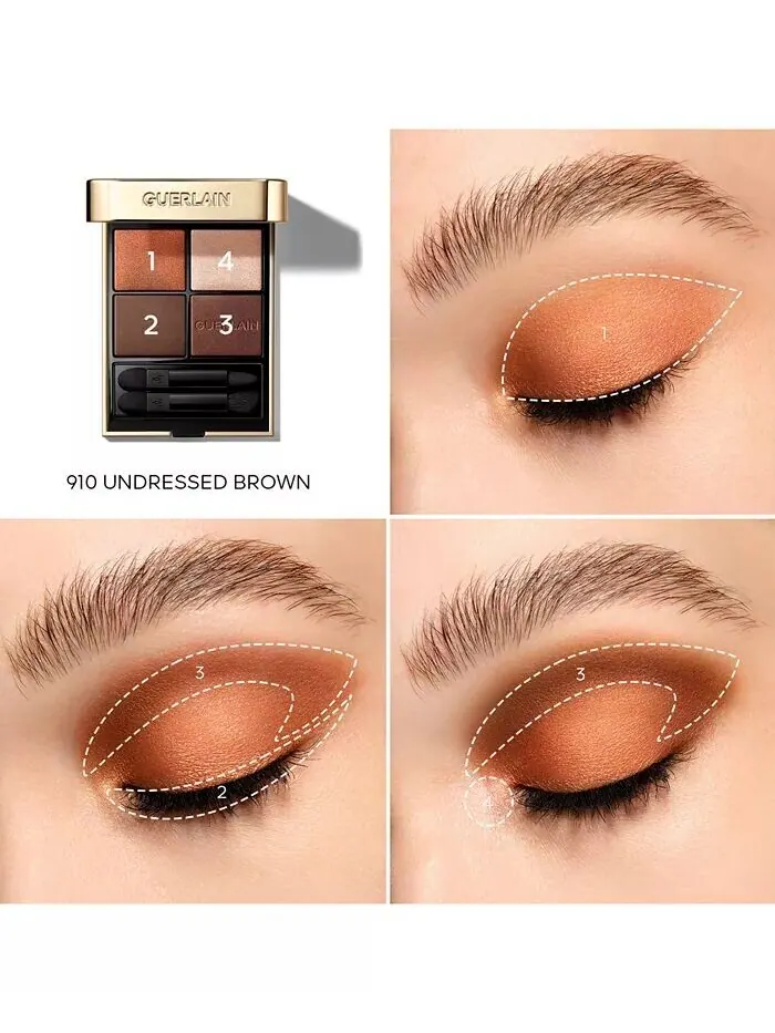 Тени для век Ombres G Quad Guerlain, цвет Wild Nudes — изображение 3 из 9