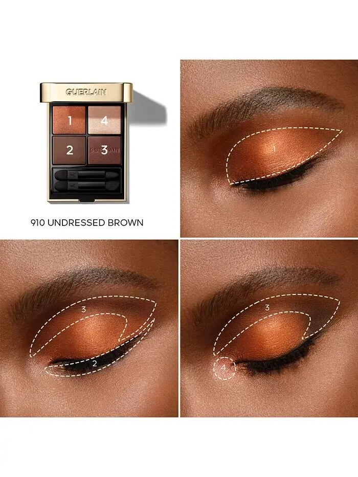 Тени для век Ombres G Quad Guerlain, цвет Wild Nudes — изображение 5 из 9