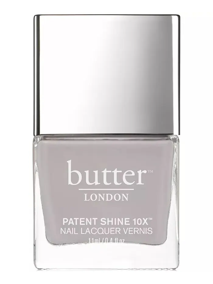 Лак для ногтей Patent Shine 10X, 0,4 унции Butter London — серый