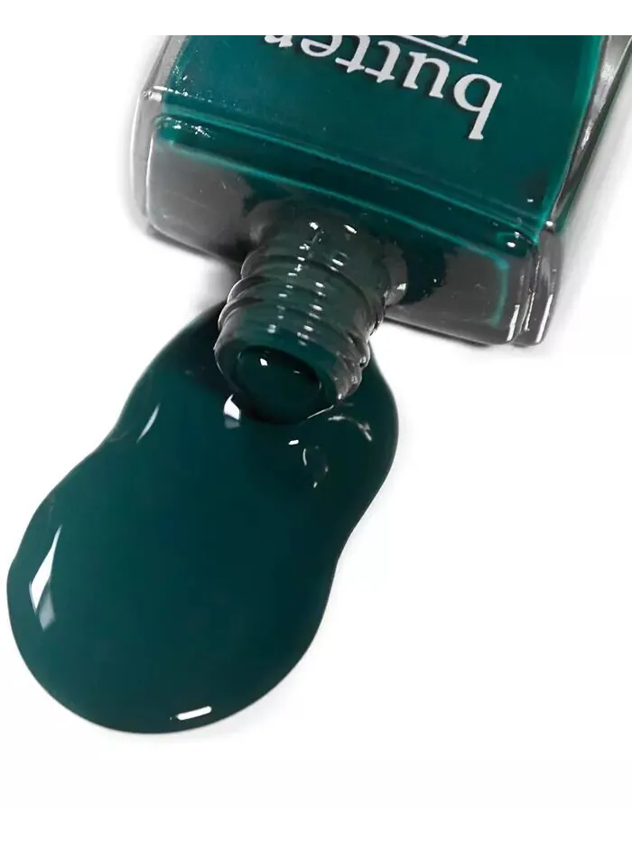 Лак для ногтей Patent Shine 10X, 0,4 унции Butter London, цвет Bang On! (deep teal crème) — изображение 3 из 4