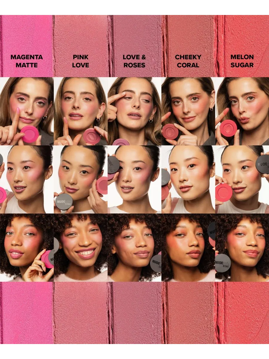 Бальзам-румяна Stax All Over Color Blush Balm NUDESTIX, цвет love and roses — изображение 6 из 10