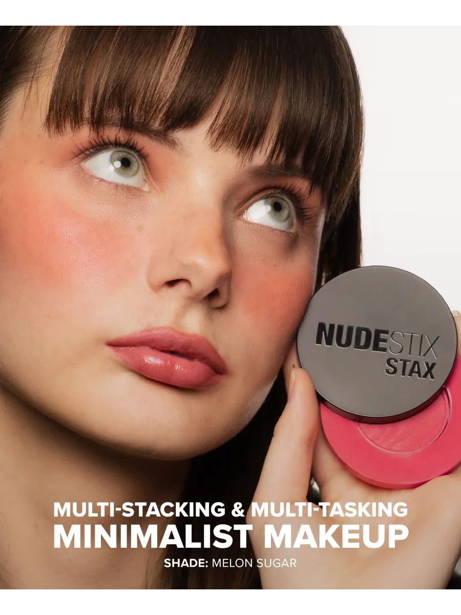 Бальзам-румяна Stax All Over Color Blush Balm NUDESTIX, цвет melon sugar — изображение 4 из 10
