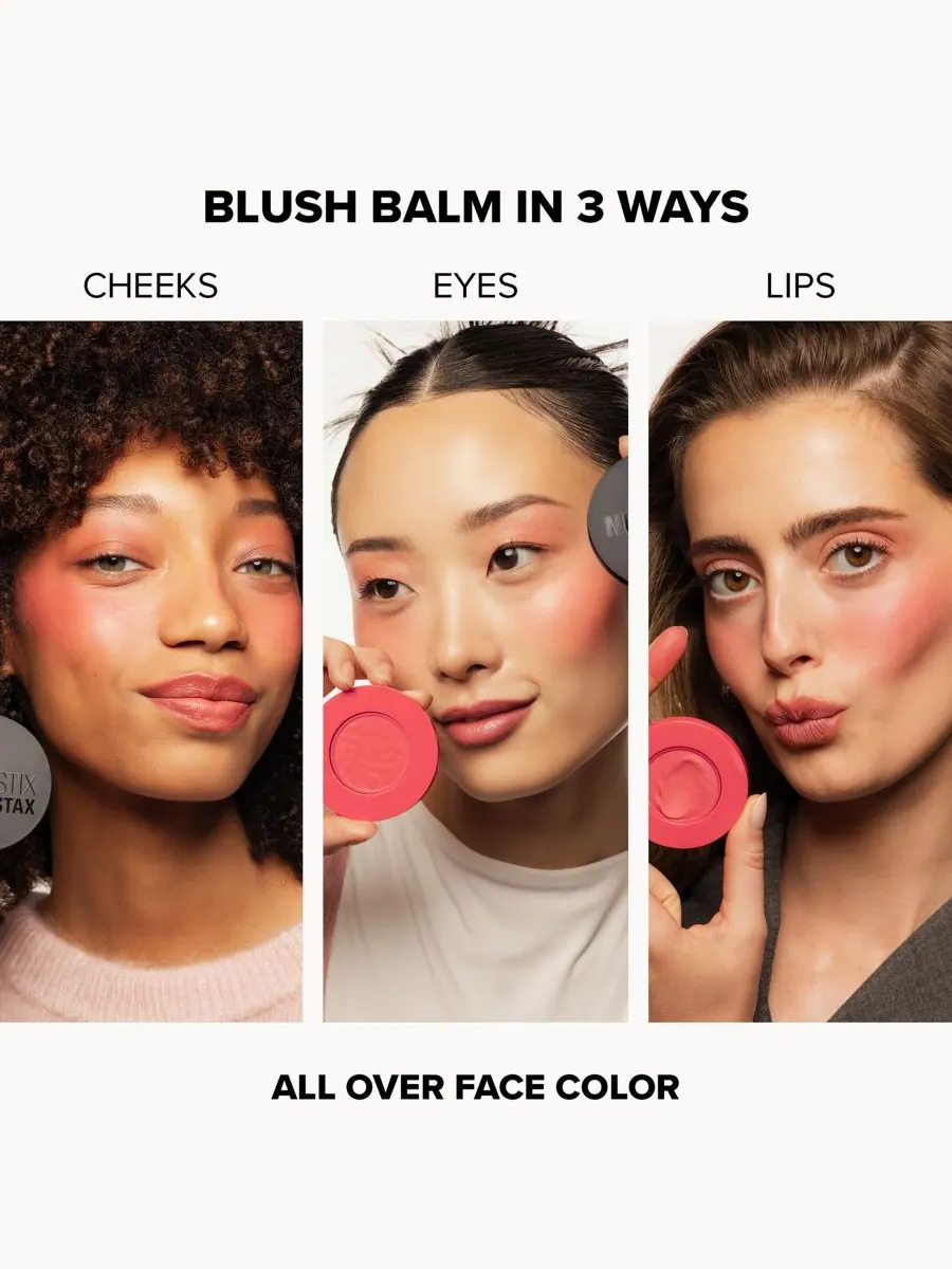 Бальзам-румяна Stax All Over Color Blush Balm NUDESTIX, цвет melon sugar — изображение 5 из 10