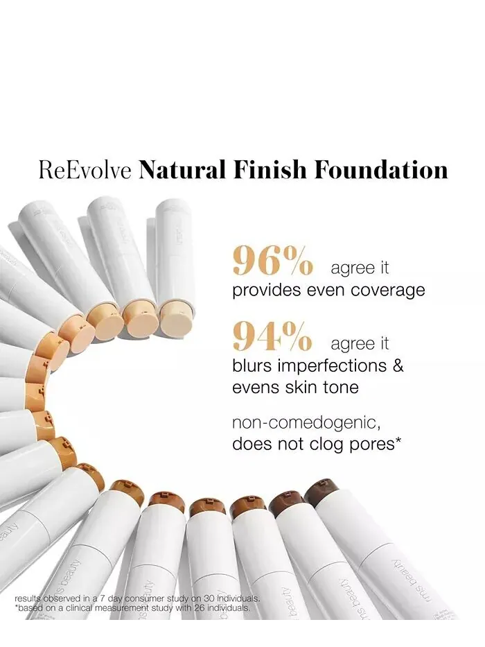 Re Тональная основа Evolve Natural Finish Rms Beauty, цвет 122 Rich Ebony — изображение 8 из 8