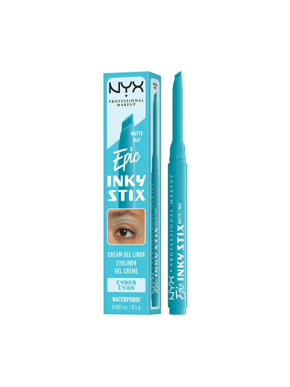 Кремово-гелевая водостойкая подводка для глаз Nyx Professional Makeup Epic Inky Stix