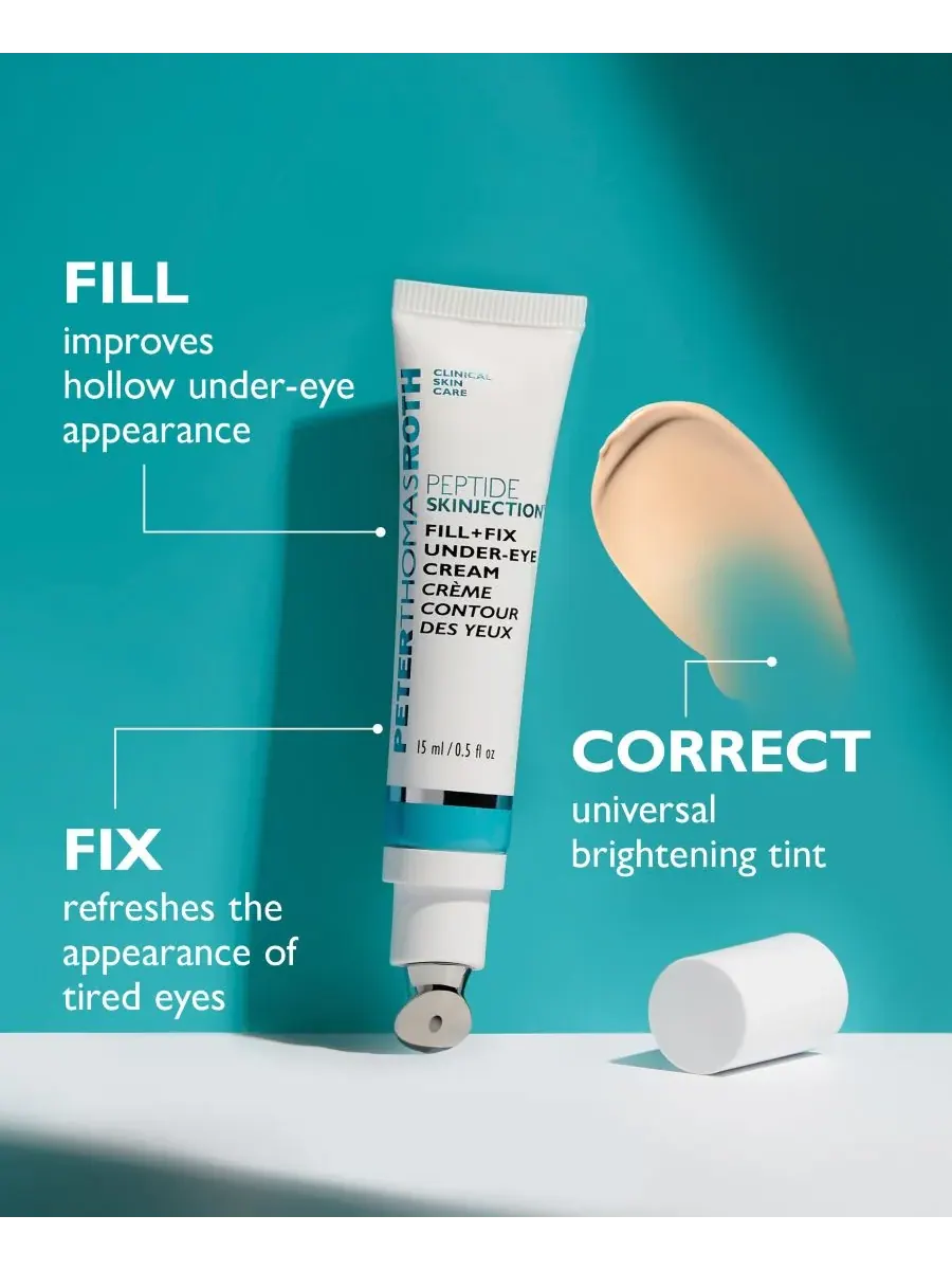 Peter Thomas Roth Крем для коррекции контура под глазами Peptide Skinjection Fill + Fix, 0,5 унции — изображение 3 из 10