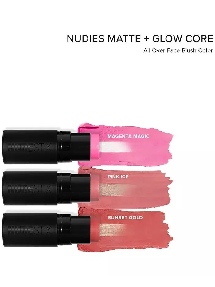 Румяна Nudies Matte + Glow Core по всему лицу, 0,2 унции Nudestix — изображение 5 из 11