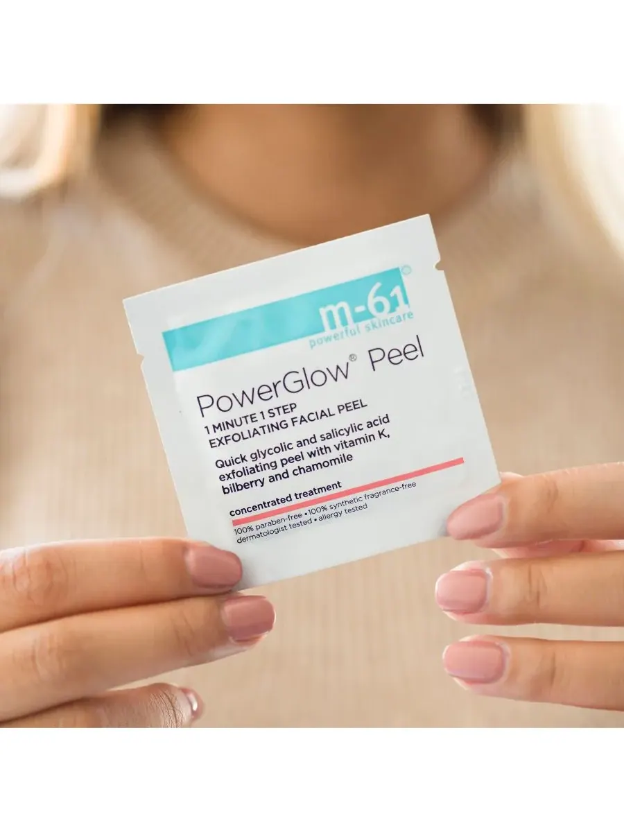 Пилинг M-61 By Bluemercury — Для лица PowerGlow Peel 1 Minute 1 Step Exfoliating Facial Peel, 60 — изображение 2 из 5