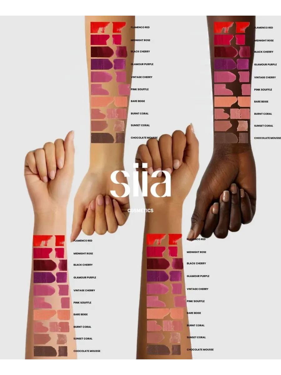 Набор из 3 жидких матовых помад Change Agent SIIA Cosmetics — изображение 4 из 5