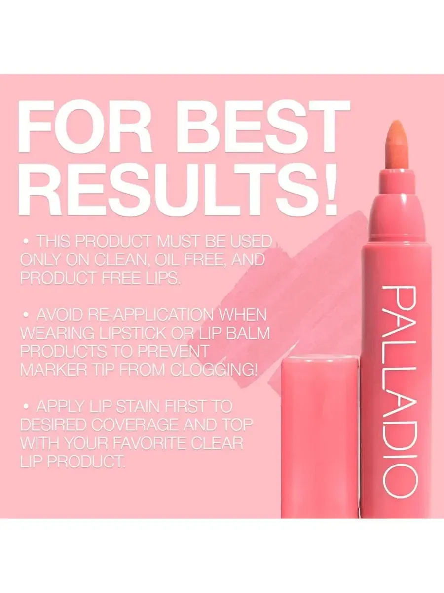Тинт для губ с аппликатором, 3,1 мл Palladio — изображение 6 из 6