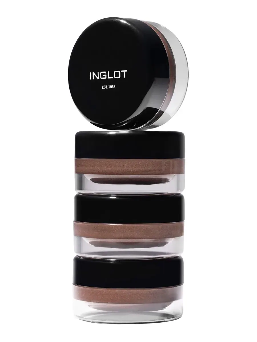 Водостойкий кремовый лайнер для глаз с мерцающим коричневым цветом INGLOT — изображение 4 из 5