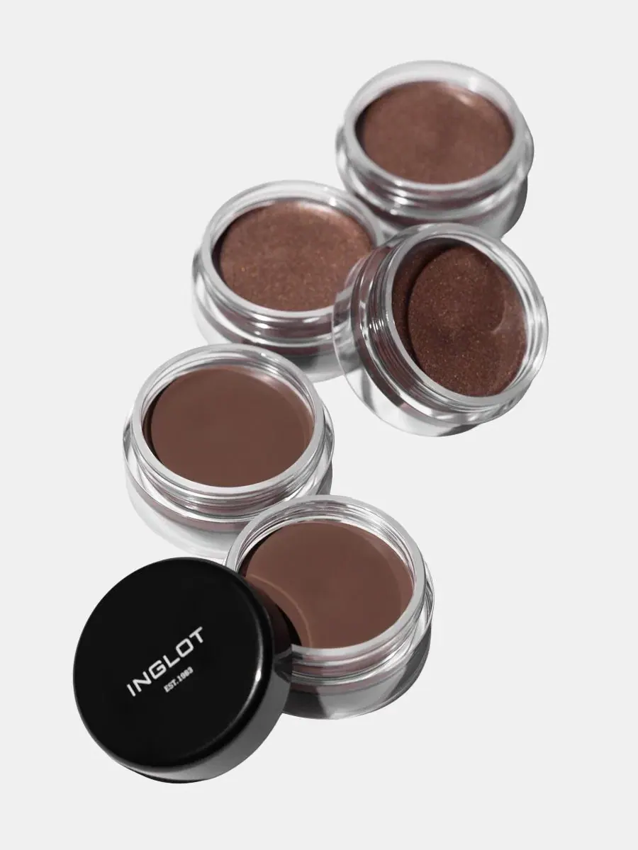 Водостойкий кремовый лайнер для глаз с мерцающим коричневым цветом INGLOT — изображение 5 из 5