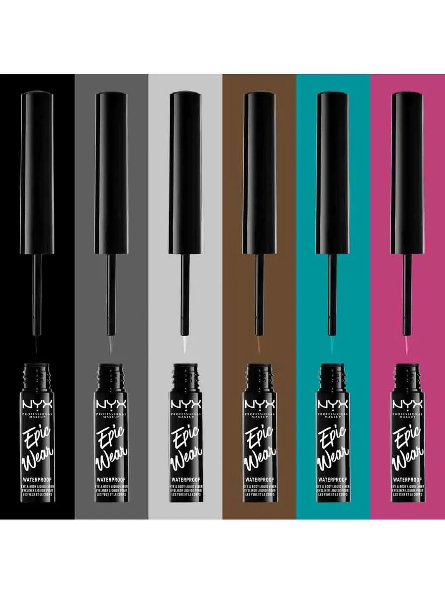 Жидкая подводка-лайнер для глаз Nyx Professional Makeup Epic Wear Metallic — изображение 4 из 5