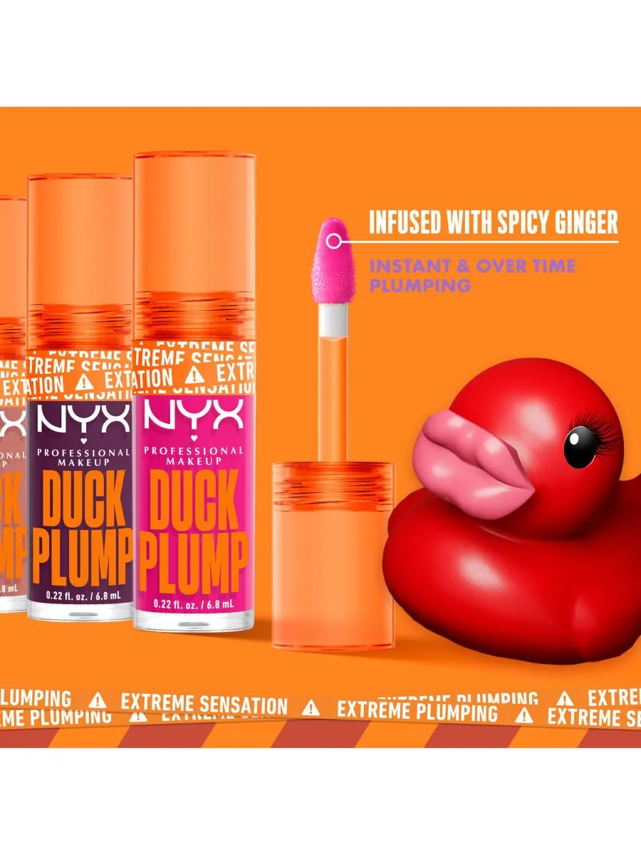 Блеск для губ Duck Plump NYX Professional Makeup, цвет bangin bare — изображение 7 из 8