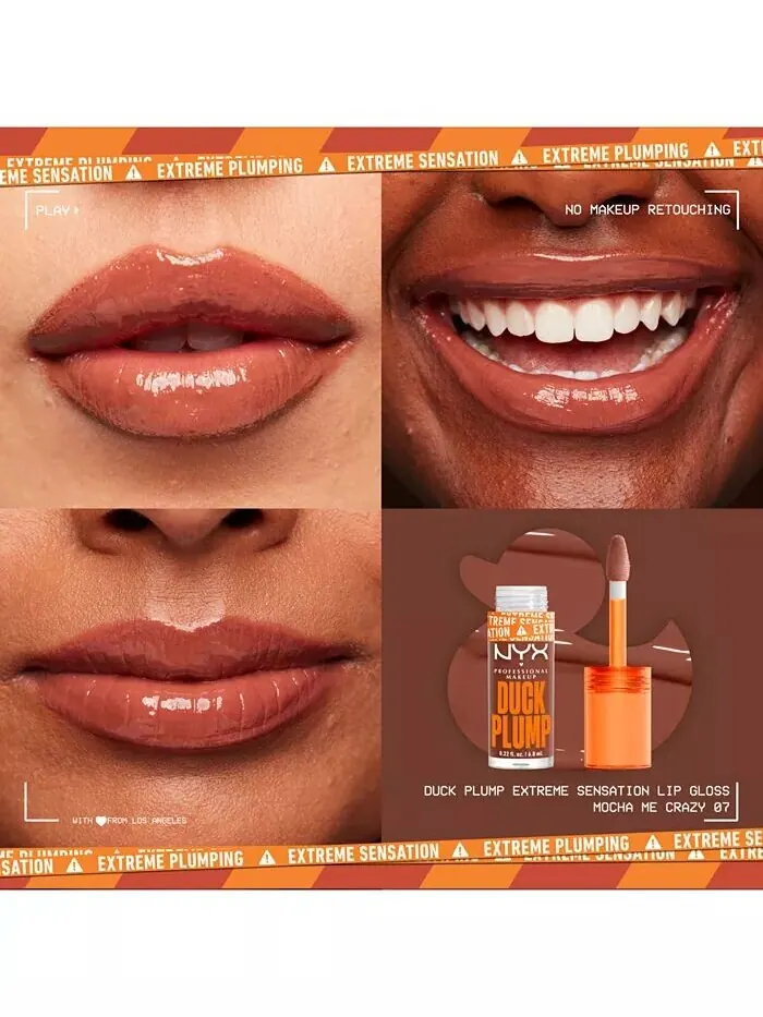 Блеск для губ Duck Plump Nyx Professional Makeup, цвет Mocha Me Crazy — изображение 5 из 7