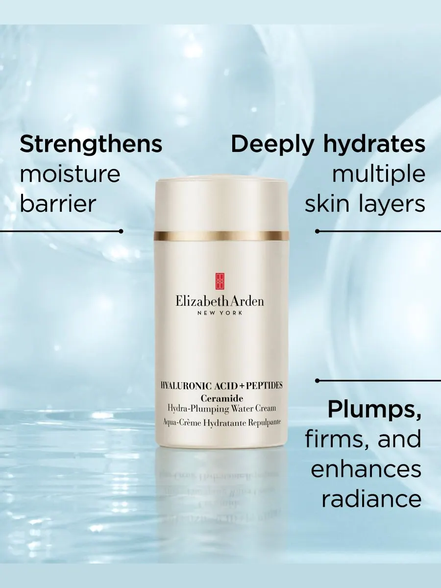Крем для лица SPF ELIZABETH ARDEN Увлажняющий с гиалуроновой кислотой, пептидами и церамидами — изображение 8 из 10