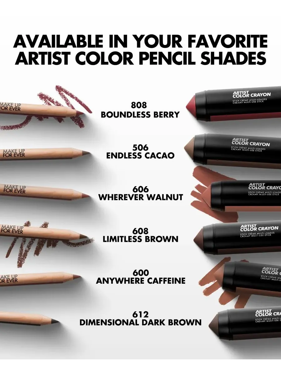 MAKE UP FOR EVER Многофункциональный кремовый карандаш для рисования Artist Color Crayon Creamy — изображение 8 из 8