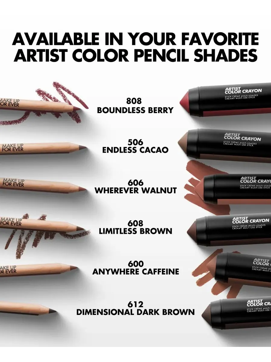 MAKE UP FOR EVER Многофункциональный кремовый карандаш для рисования Artist Color Crayon Creamy — изображение 7 из 9
