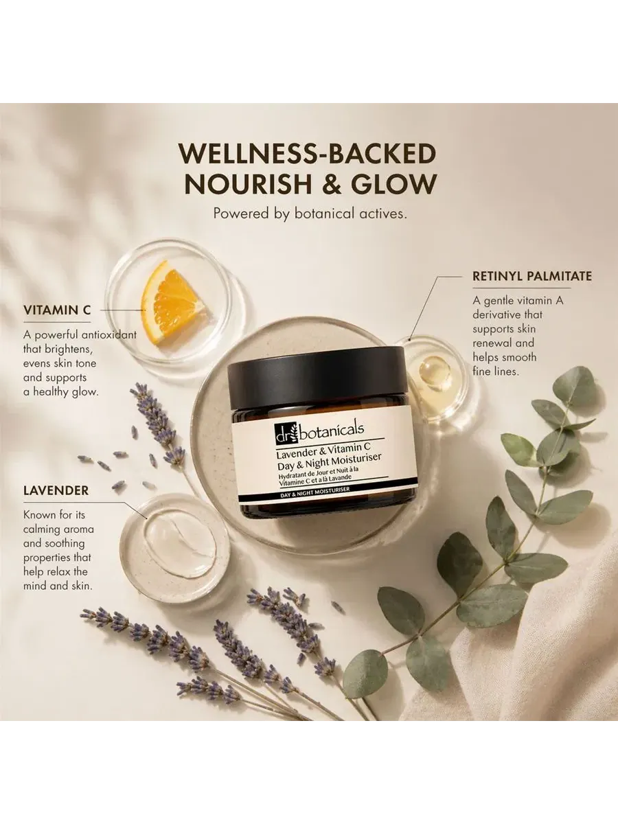 Крем для лица дневной и ночной с лавандой и витамином C, 50 мл, Lavender and Vitamin C Dr — изображение 2 из 6