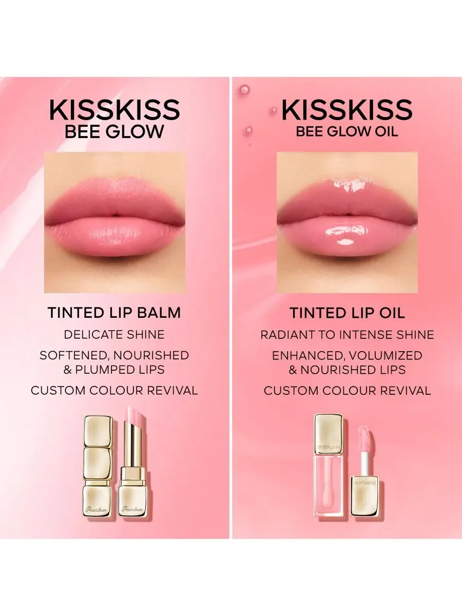 Бальзам для губ KissKiss Bee Glow GUERLAIN, 389 - Pearly Peach — изображение 8 из 10