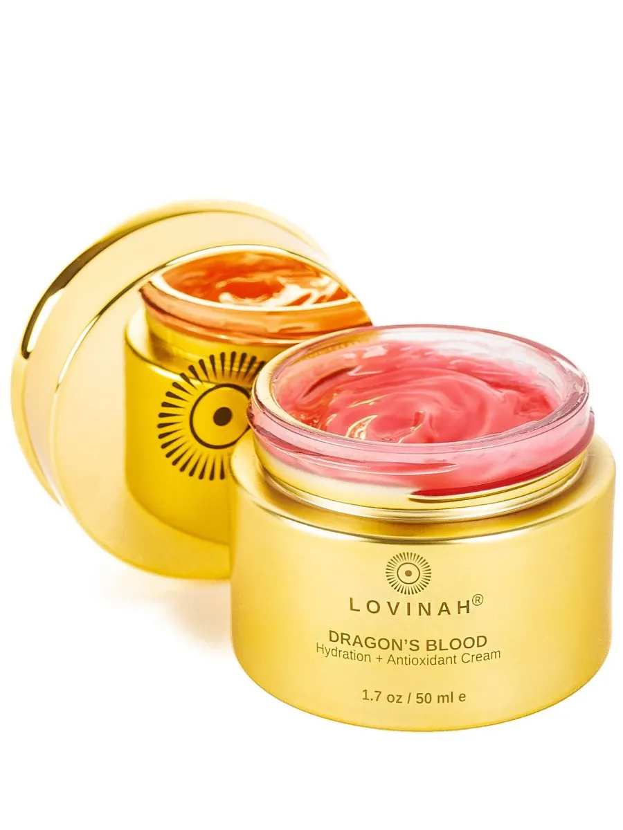 Крем для лица Lovinah Skincare — «Драконья кровь и мастиковая вода», — красный