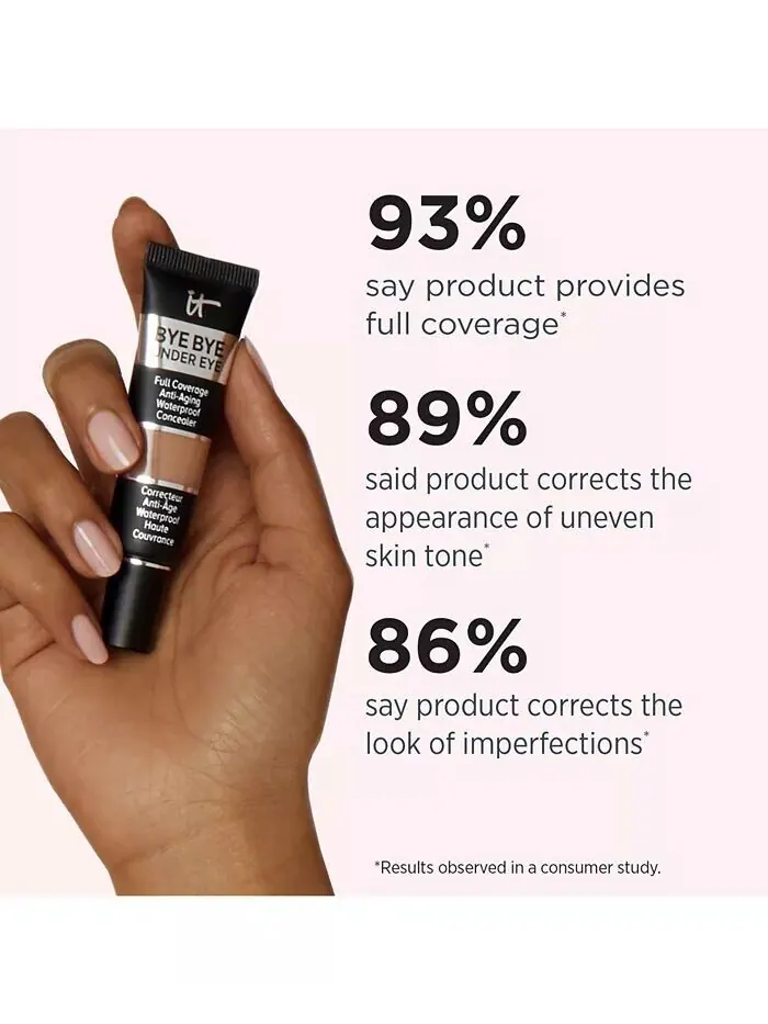 Bye Bye Under Eye Антивозрастной водостойкий консилер It Cosmetics, цвет 35.5 - Rich (warm) — изображение 6 из 12
