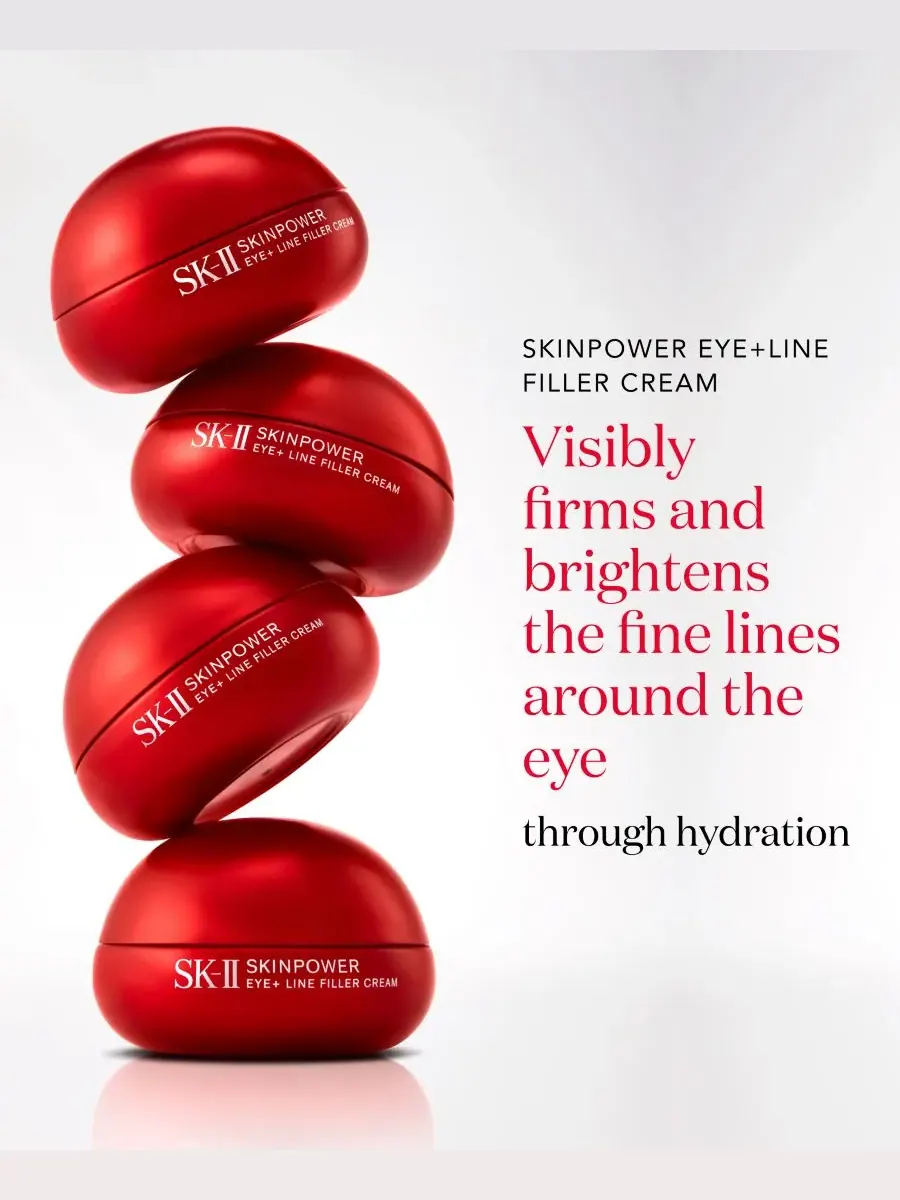 SK-II Крем для заполнения морщин вокруг глаз Skinpowerer Re-New Eye + Line Filler Cream, 0,5 унции — изображение 2 из 4
