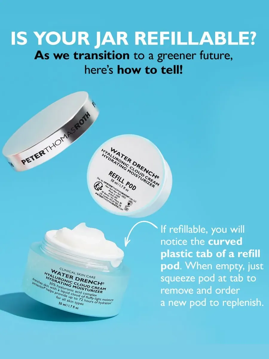 Крем для лица Peter Thomas Roth — Сменный картридж для увлажняющего крема Water Drench Hyaluronic — изображение 3 из 7