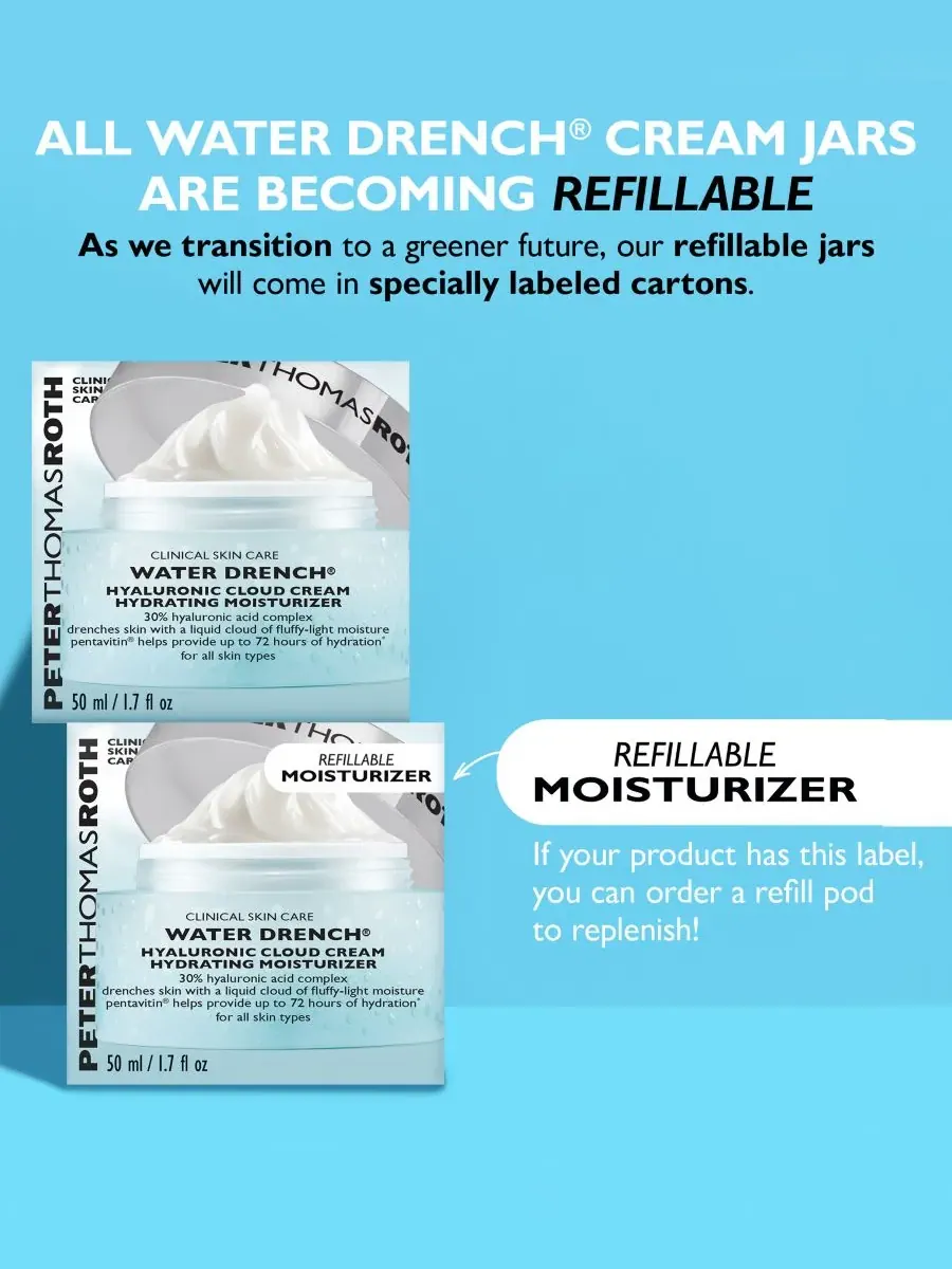 Крем для лица Peter Thomas Roth — Сменный картридж для увлажняющего крема Water Drench Hyaluronic — изображение 4 из 7
