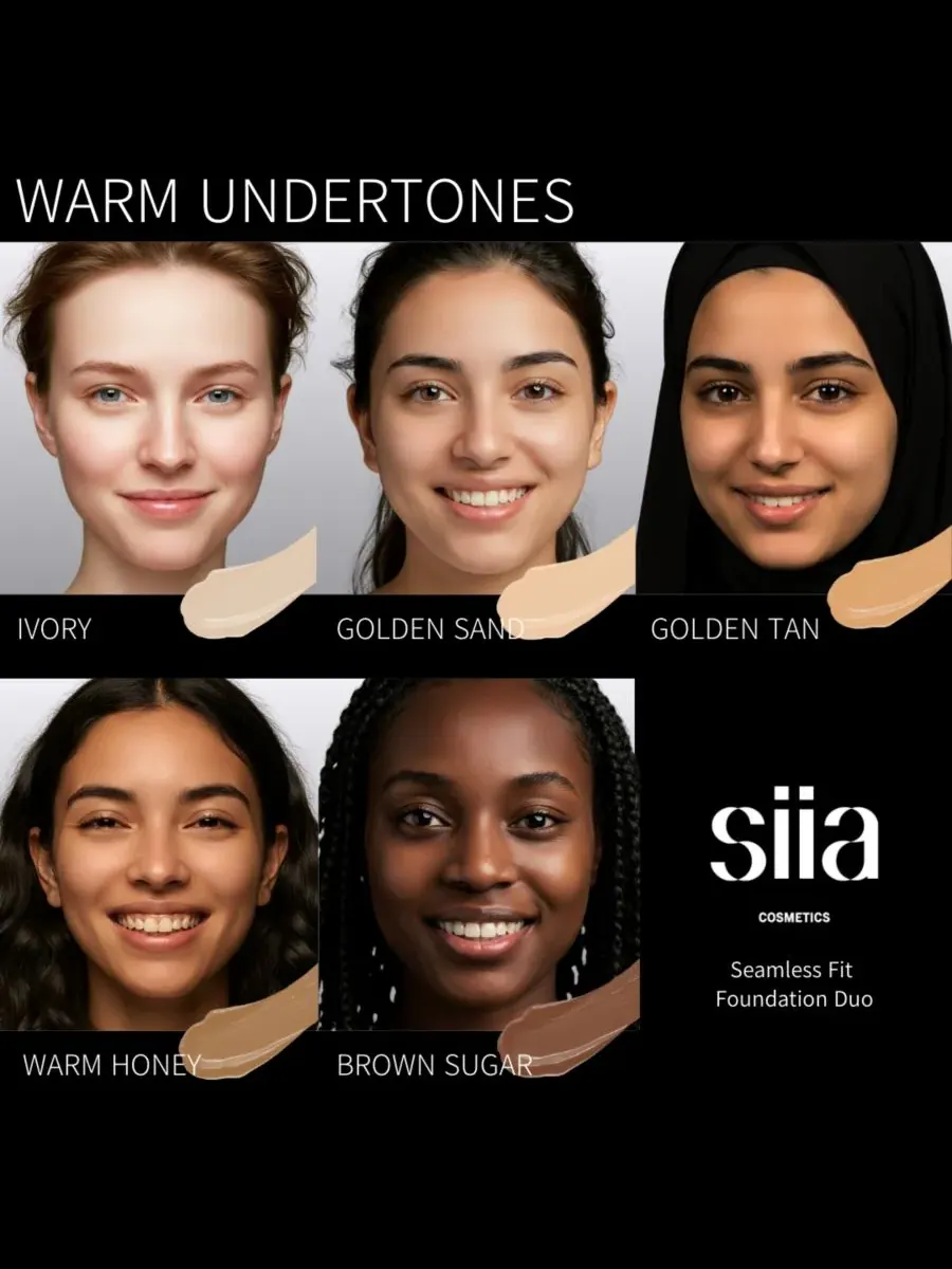 Тональный крем Seamless Fit Foundation Duo SIIA Cosmetics — изображение 3 из 10