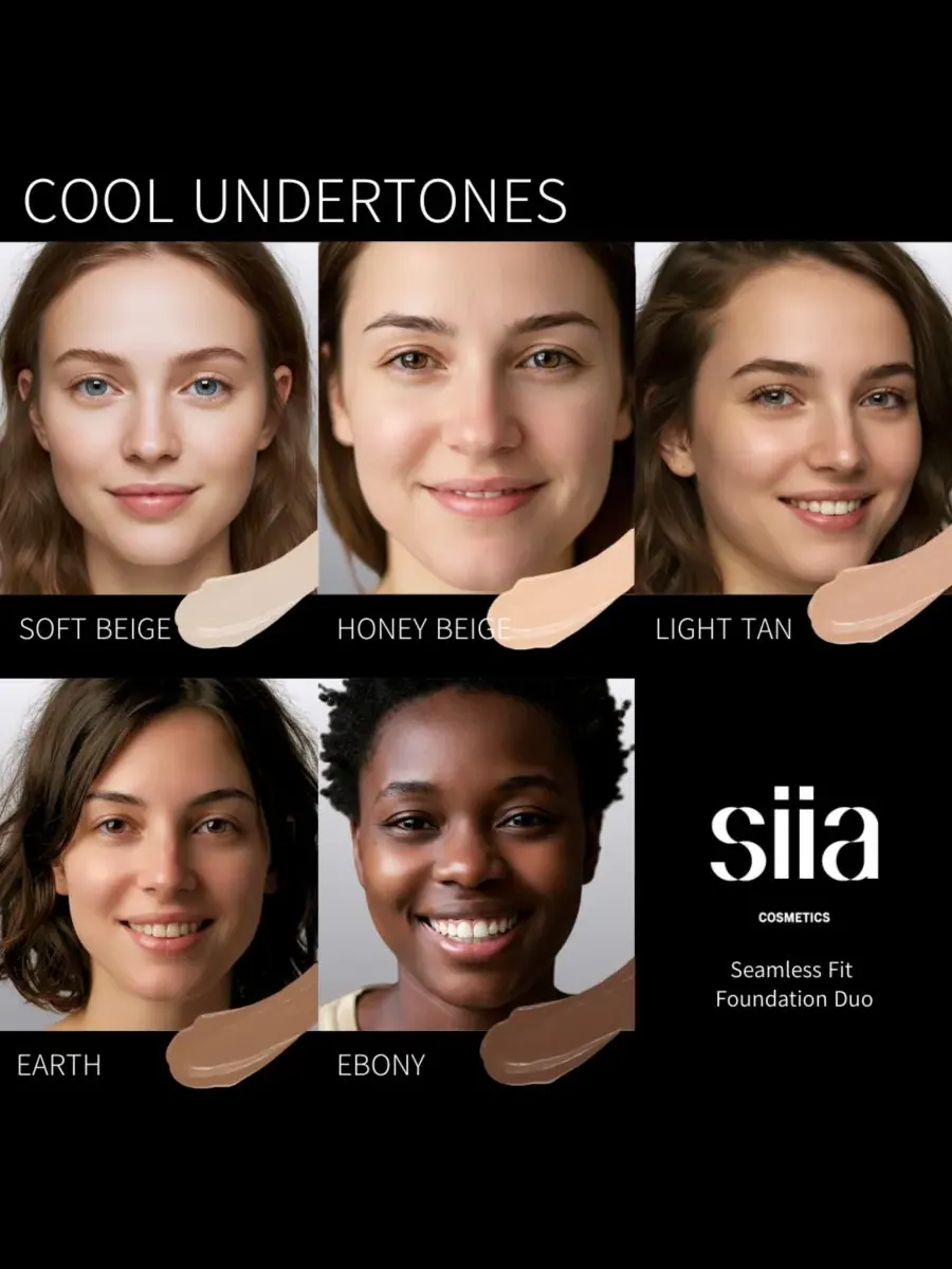 Тональный крем Seamless Fit Foundation Duo SIIA Cosmetics — изображение 4 из 10