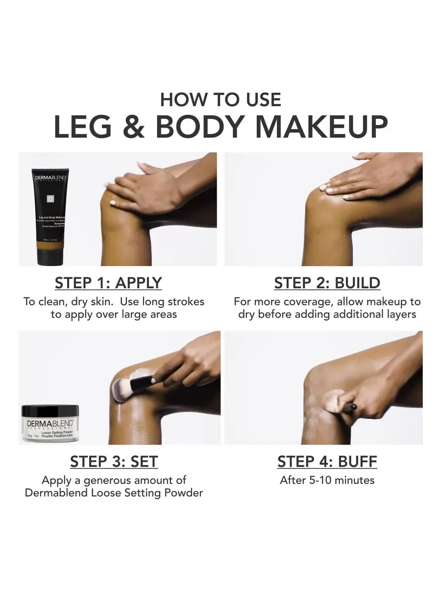 Leg And Body Makeup, 3.4 fl. oz Dermablend, 35C — изображение 7 из 9