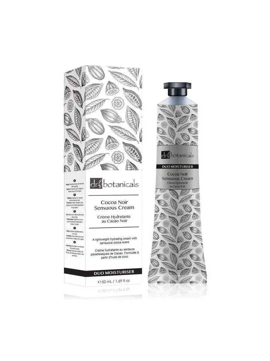 Крем для лица Anti-Ageing Cocoa Noir Sensuous Cream Dr. Botanicals, 50 мл — белый