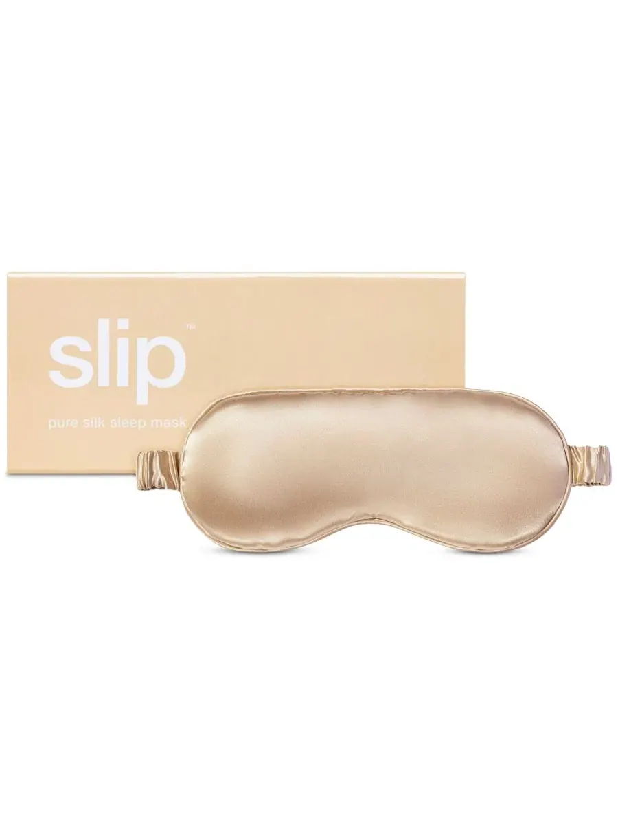 Маска для сна из шелка Slip — коричневый