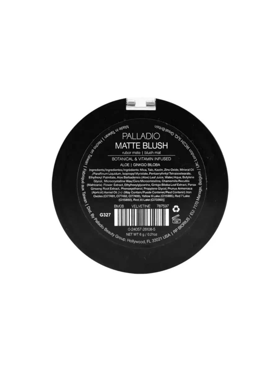 Румяна матовые с кисточкой Palladio, Velvetine — изображение 3 из 3