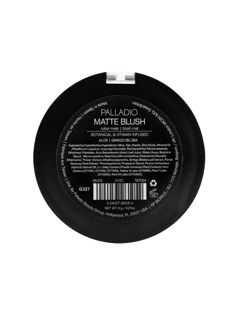 Румяна матовые Palladio, 6 г, Chic — изображение 3 из 3
