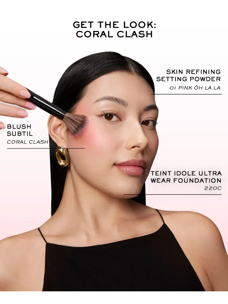 Румяна пудровые, с кистью, Blush Subtil Lancôme, Rouge Folie — изображение 6 из 8